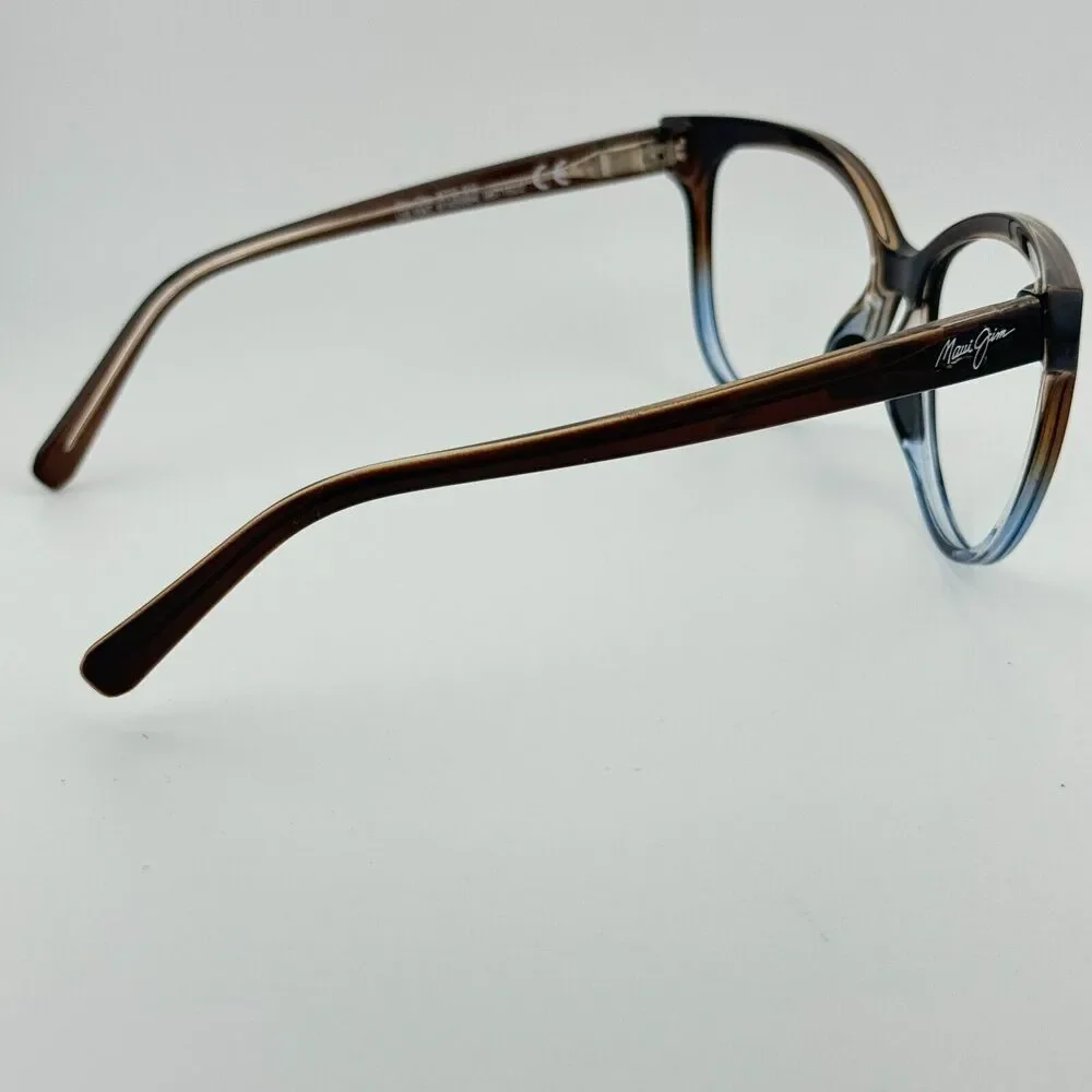 Maui Jim Italy Olu‎ Olu MJ537-01F 57-17-140 Brown/Blue Sunglasses Frame H12843
